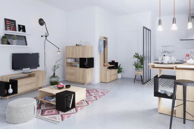 Conception de la gamme de mobilier design Kube pour Symbiosis